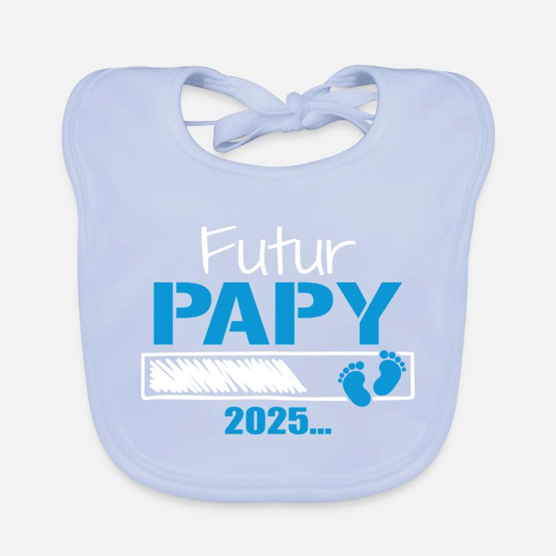 Zukünftiger Opa 2025 Geschenk, der bald Opa sein wird Baby Bio-Lätzchen