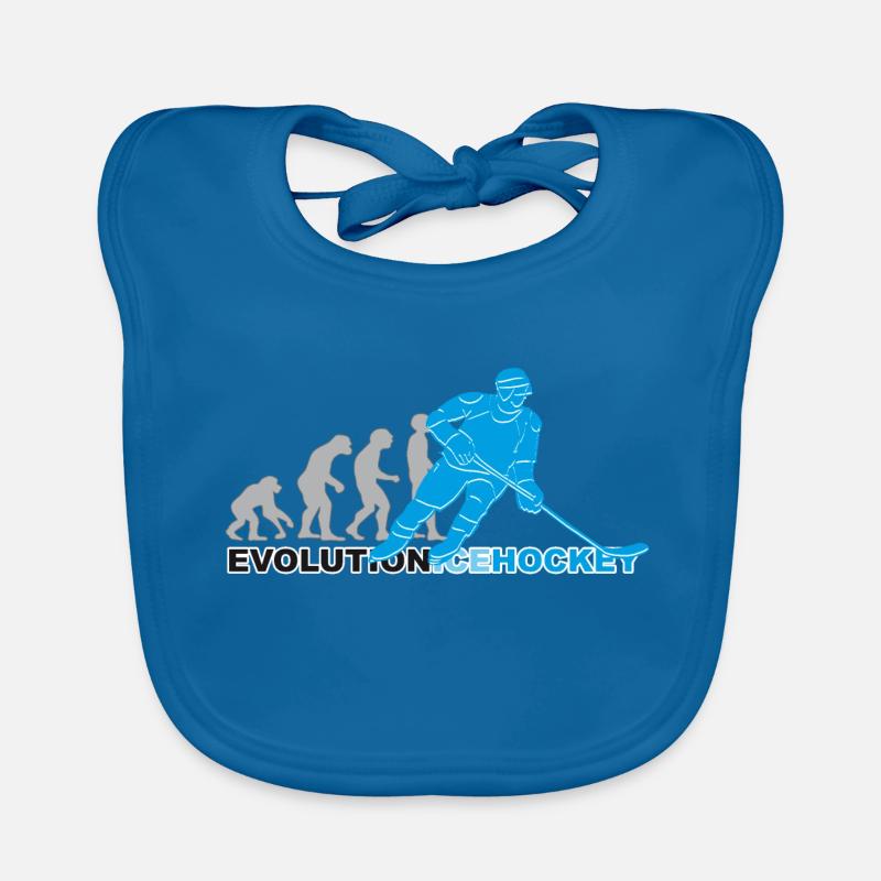 Evolution Ice Hockey, Eishockey - Baby Bio-Lätzchen - Pfauenblau