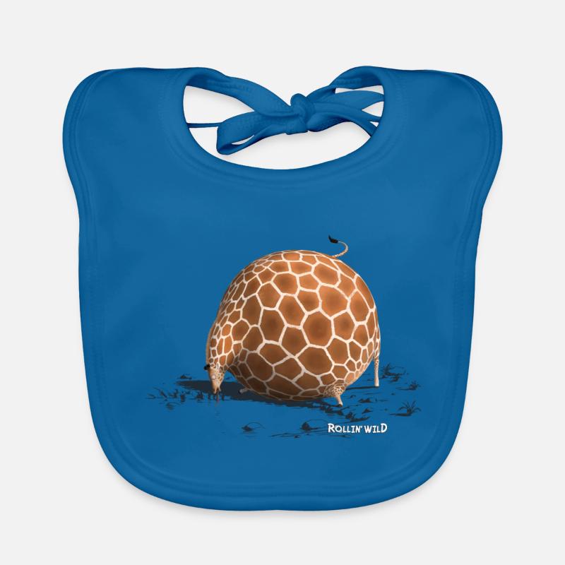 Rollin' Wild - Giraffe drinking Organic Baby Bibs