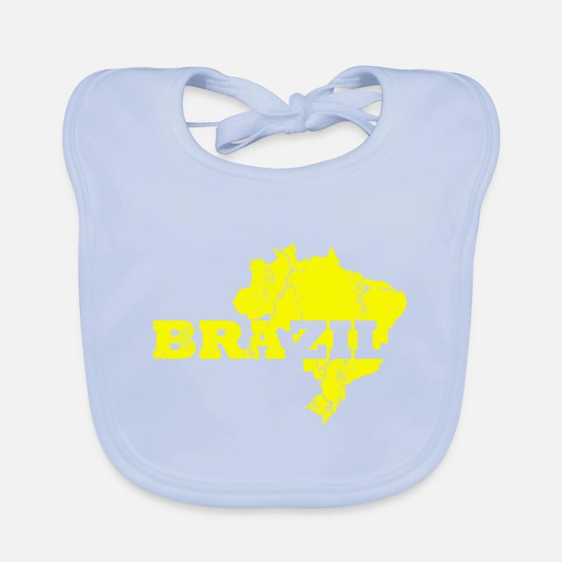 Modulo paese Brasile Bavaglino ecologico per neonato