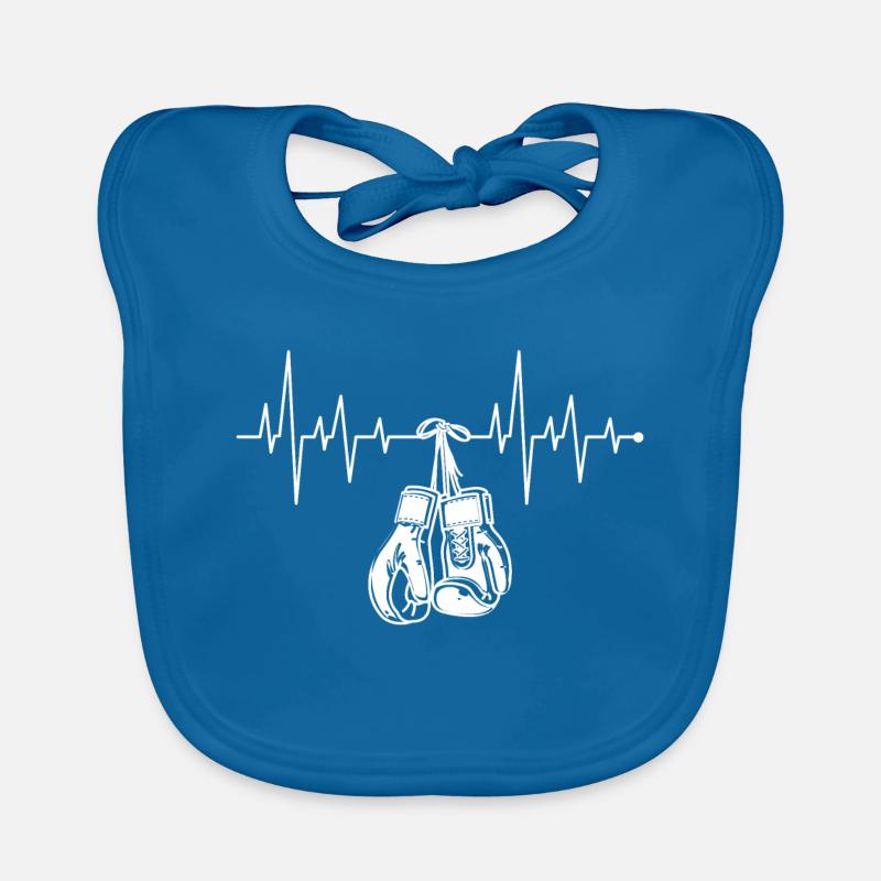 Boxen Geschenk Boxen Herzschlag Kampfkunst Baby Bio-Lätzchen