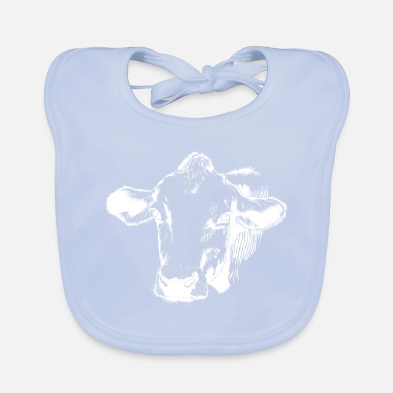 Tête de vache Bavoir bio Bébé