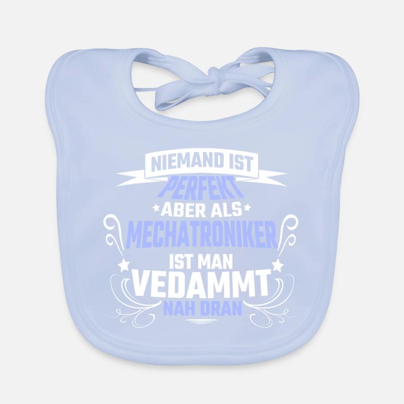 Mechatroniker Spruch Geschenk Baby Bio-Lätzchen