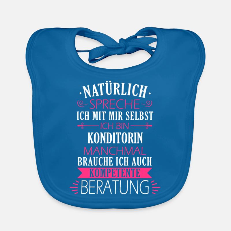 Konditorin Konditorei Kuchen Torte Beruf Spruch Baby Bio-Lätzchen