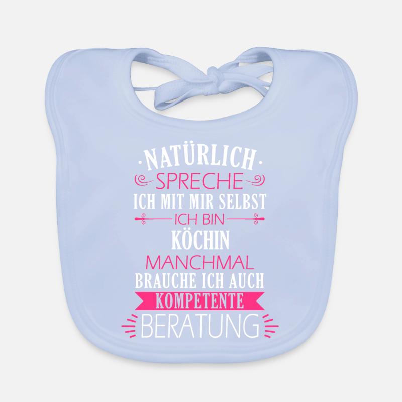 Koch Köchin Chefkoch kochen Küche Beruf Spruch Baby Bio-Lätzchen