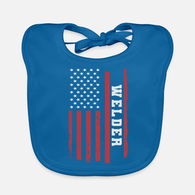 Metalworker Locksmith Welder Welding Saying Organic Baby Bibs