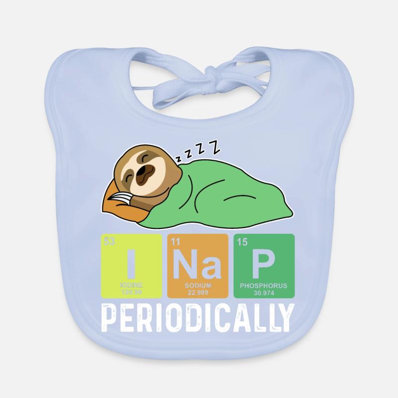 I take a nap regularly, funny nick Organic Baby Bibs