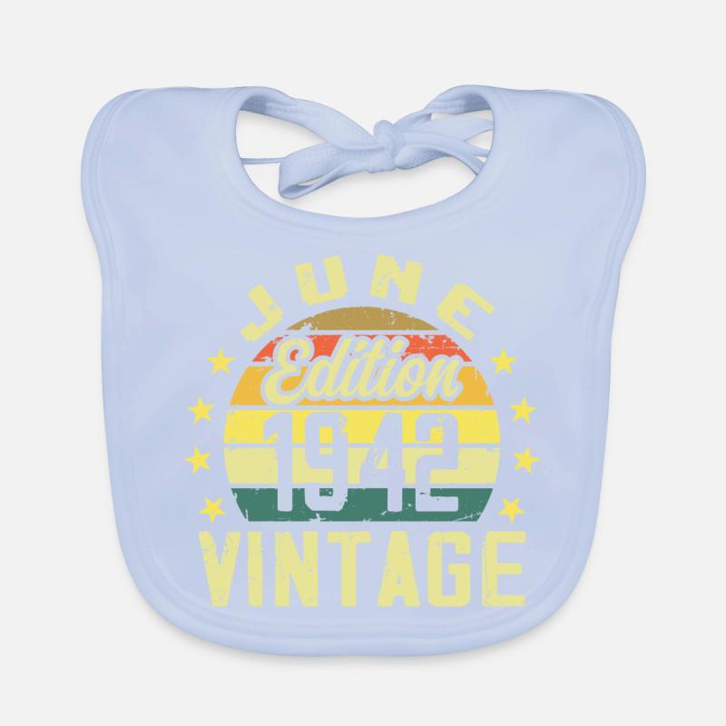 Juni 1942 Juni Retro Juni 1942 Geburtstagsgeschenk Baby Bio-Lätzchen