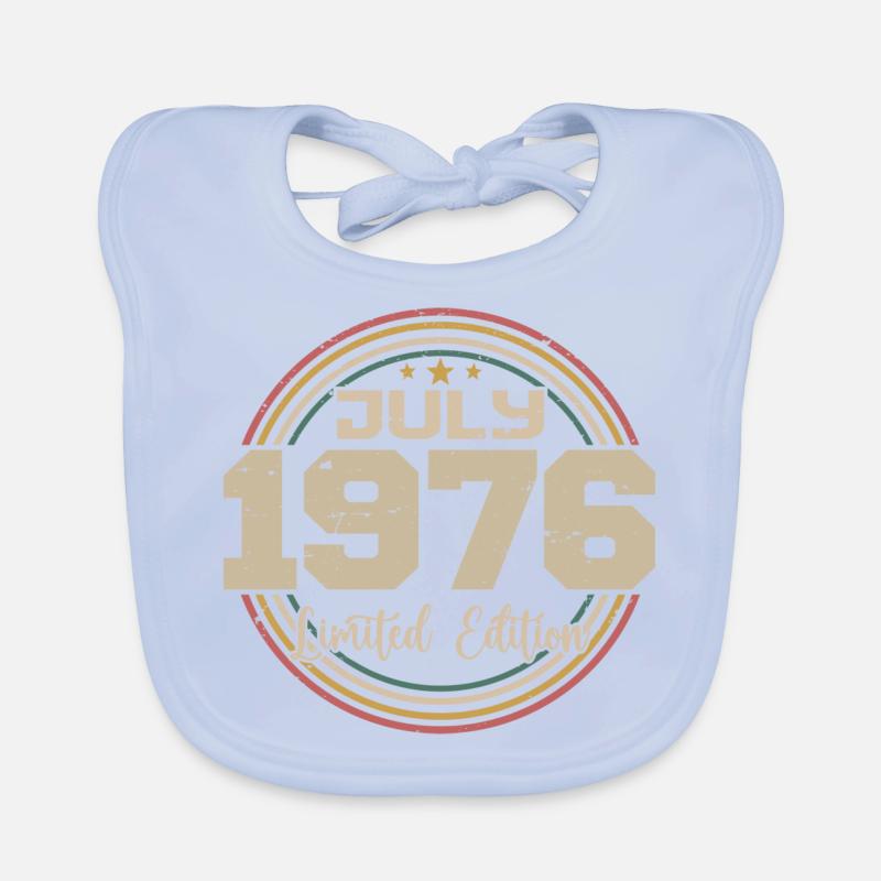 1976 Geburtstag Juli 1976 Geschenk Juli 1976 Baby Bio-Lätzchen