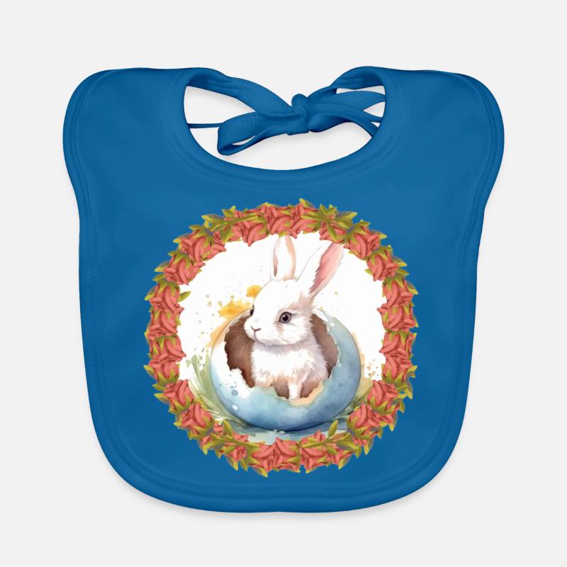 Easter Bunny Easter Egg Easter Bunny Bunny Rabbit Egg Organic Baby Bibs