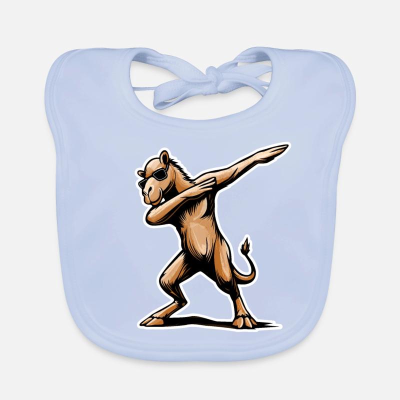 Stylish Dabbing Dromedary Design Gift Organic Baby Bibs