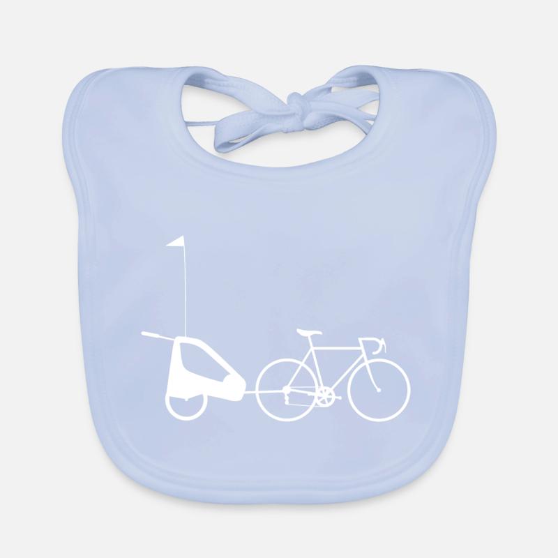 Bicycle with stroller trailer Organic Baby Bibs