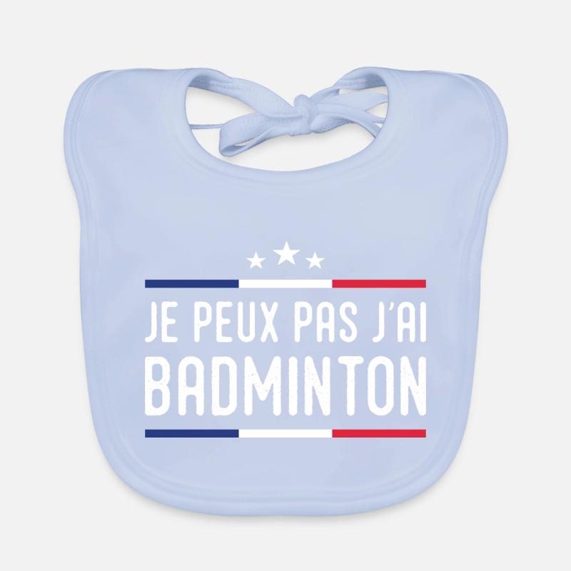 I Can't I Badminton Bad Badminton Player Baby Bio-Lätzchen