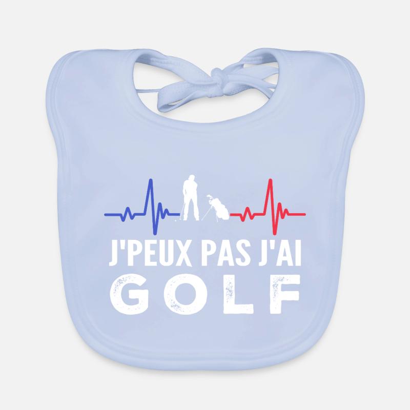 Je peux pas j'ai golf Bavoir bio Bébé