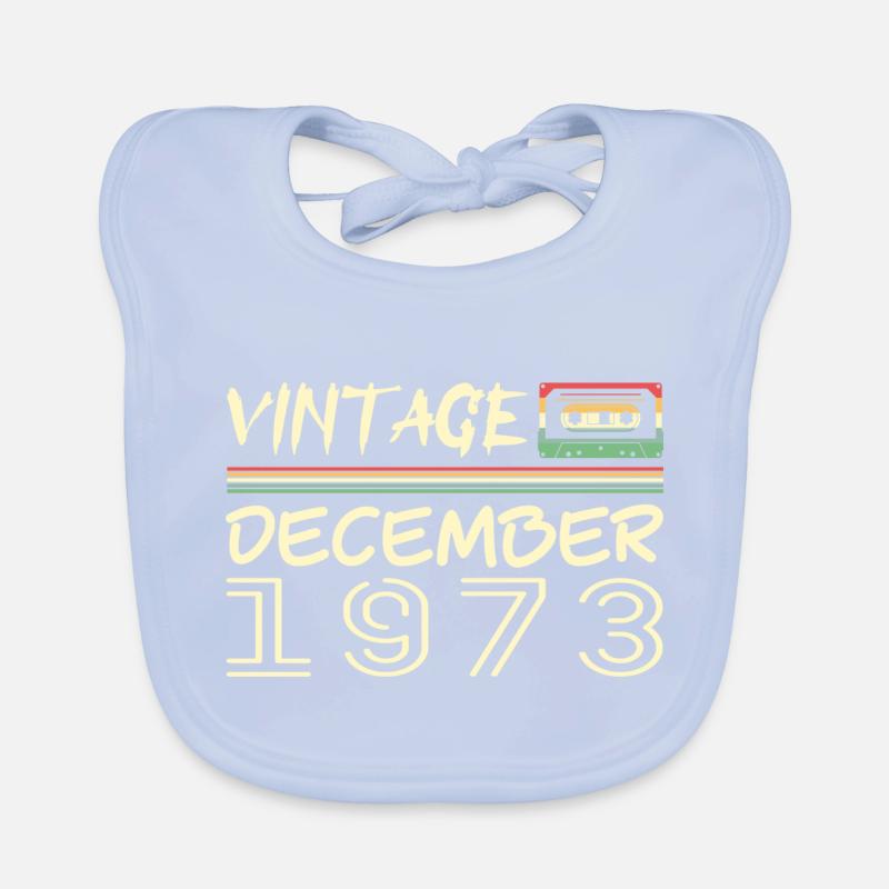 1973 Décembre 1973 Jubilé Décembre 1973 Bavoir bio Bébé