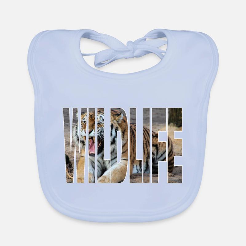 Faune tigrée Bavoir bio Bébé