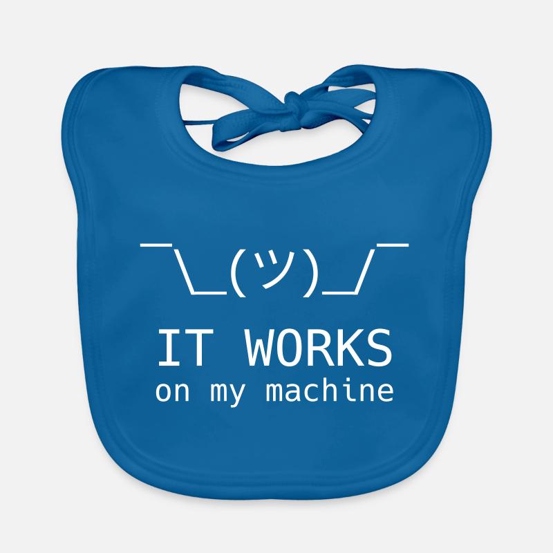 Works on my machine ¯ \ _ (ツ) _ / ¯ Organic Baby Bibs