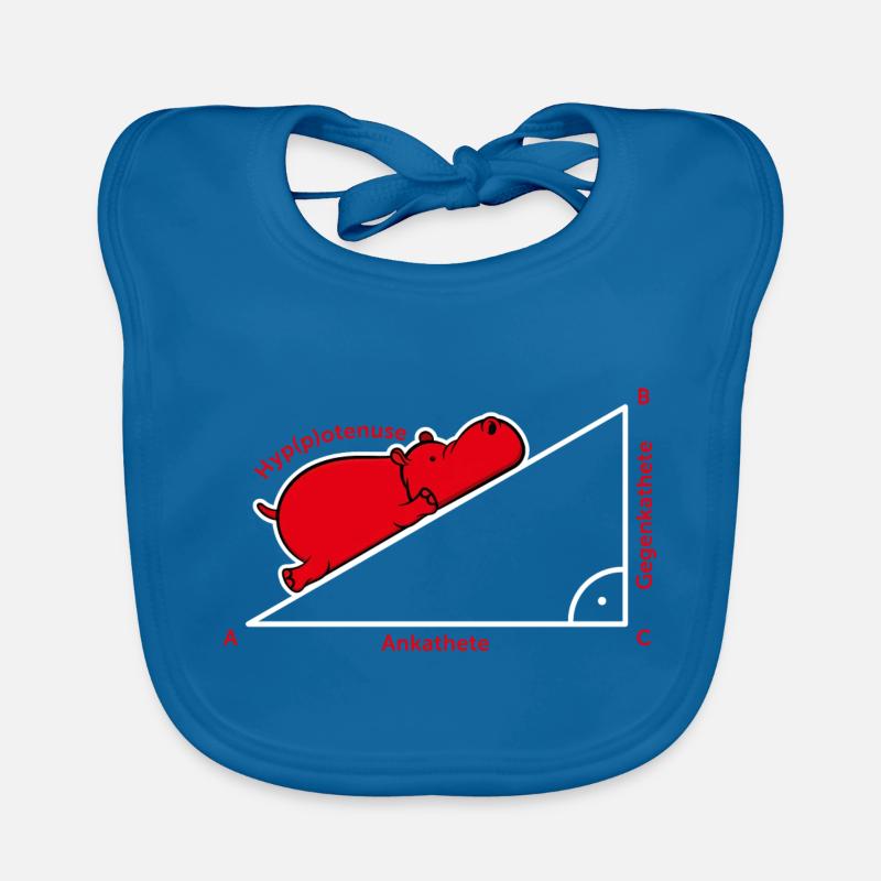 Hippotenuse Pythagoras Mathe Hippo Lehrer Geschenk Baby Bio-Lätzchen