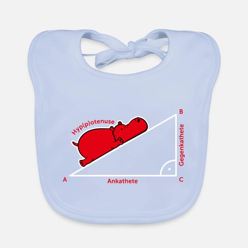Hippotenuse Pythagoras Mathe Hippo Lehrer Geschenk Baby Bio-Lätzchen