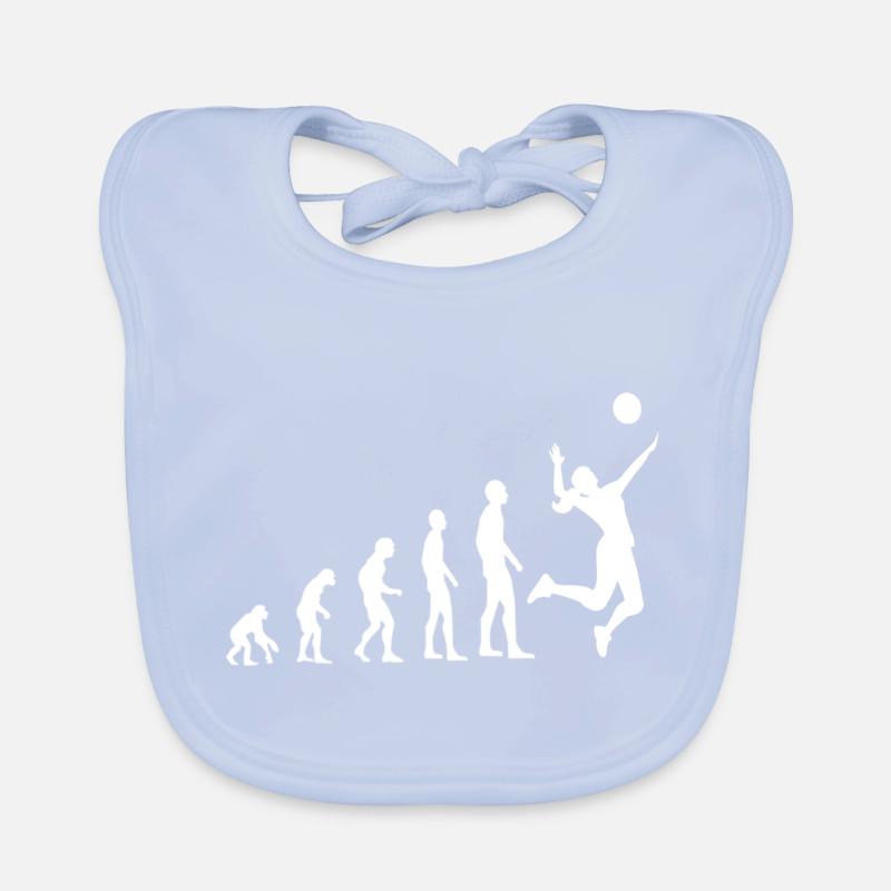 Volleyball Evolution Baby Bio-Lätzchen
