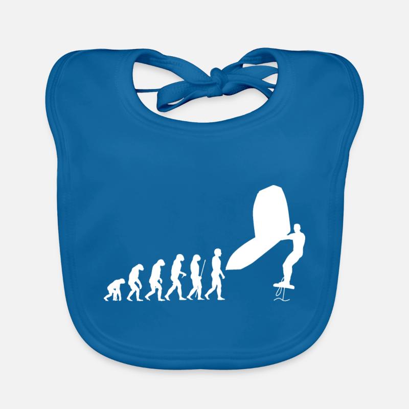 Wingsurf Evolution - Bavoir bio Bébé - bleu paon