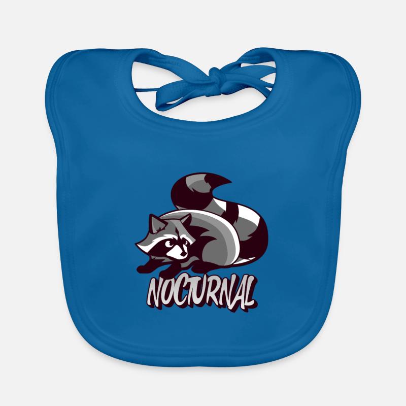 Waschbär Nächtliches Tiergeschenk Baby Bio-Lätzchen