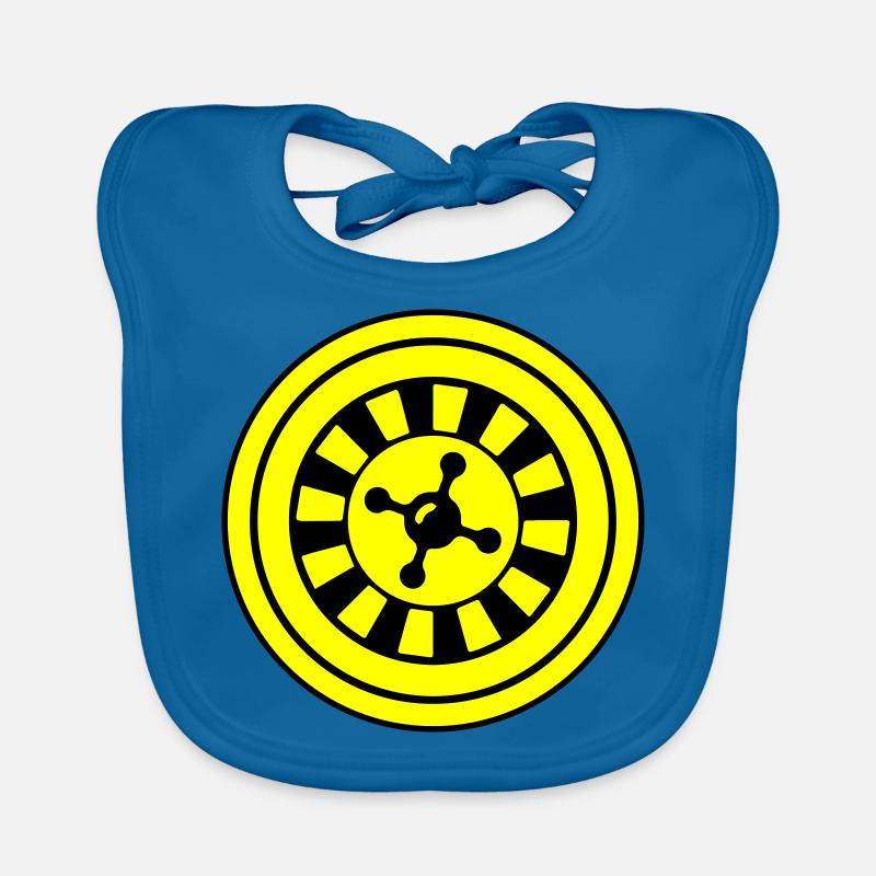 Roulette Icon Circle Organic Baby Bibs