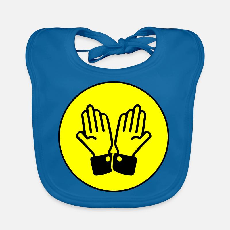 Hands Pray Circle Organic Baby Bibs