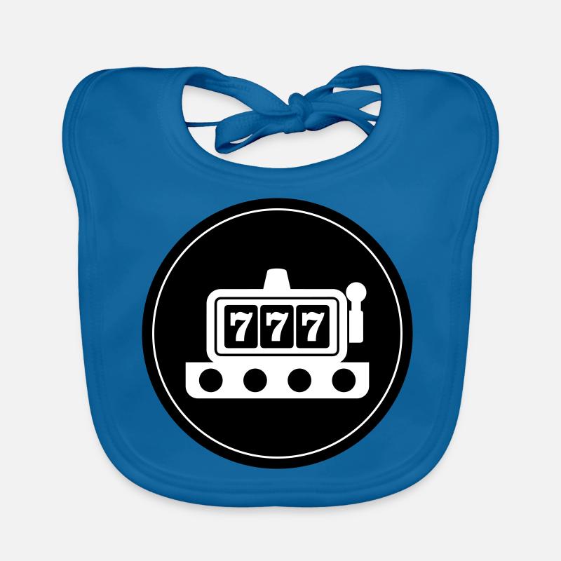 One-armed bandit circle Organic Baby Bibs