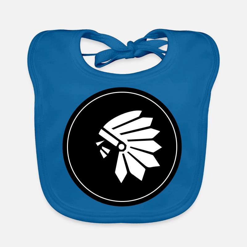 Symbole de la tête indienne Bavoir bio Bébé