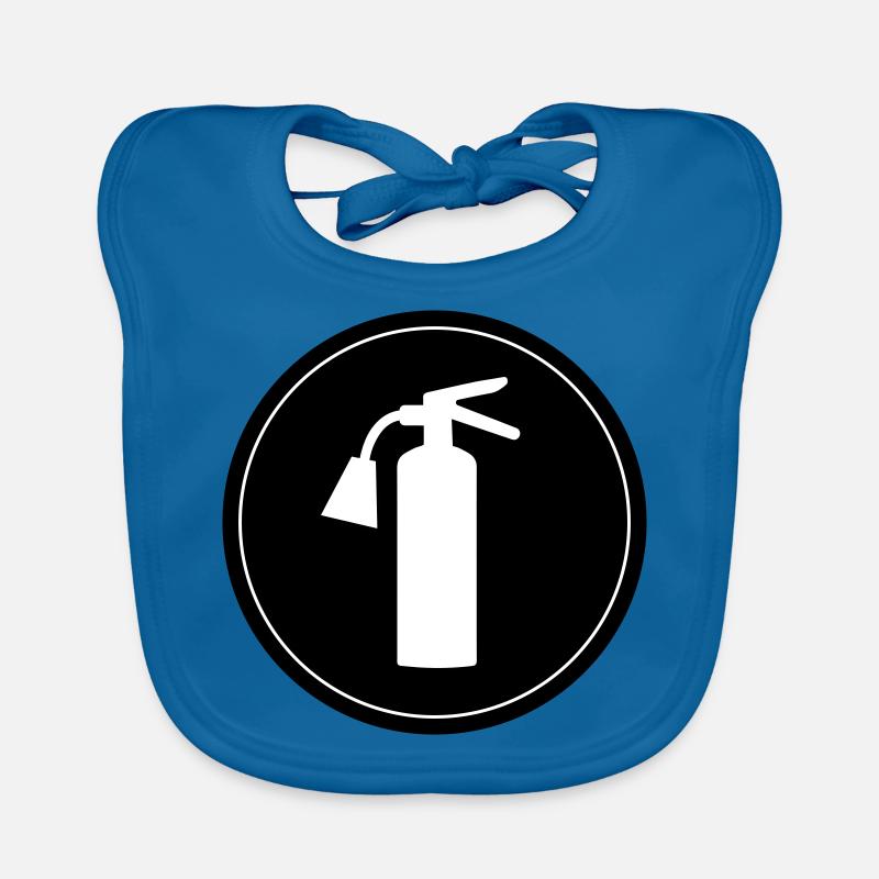 Fire extinguisher icon Organic Baby Bibs