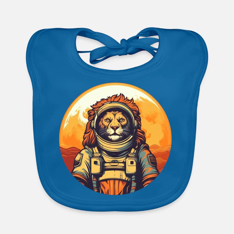Lion in space Organic Baby Bibs