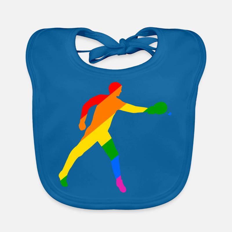 Tennis de table coloré Bavoir bio Bébé