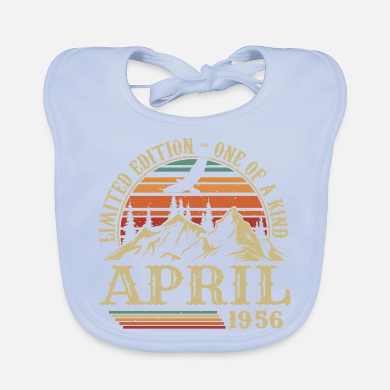 Bestes Geburtstagsgeschenk April 1956 Baby Bio-Lätzchen