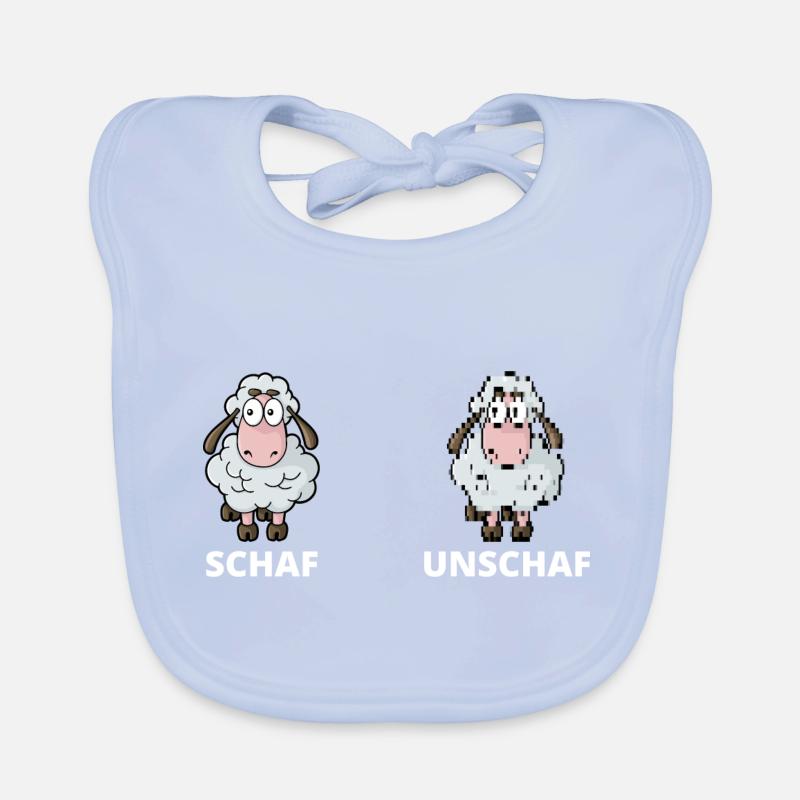 Schäfchen Schaf Unschaf Schafbock Schaffell Baby Bio-Lätzchen