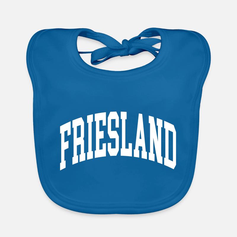 Friesland - Baby Bio-Lätzchen - Pfauenblau