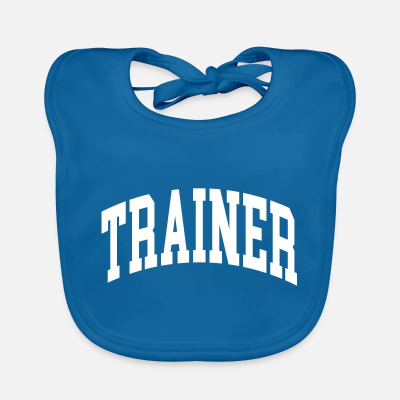 Trainer - Baby Bio-Lätzchen - Pfauenblau