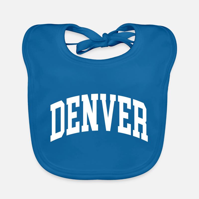 Denver - Bavoir bio Bébé - bleu paon