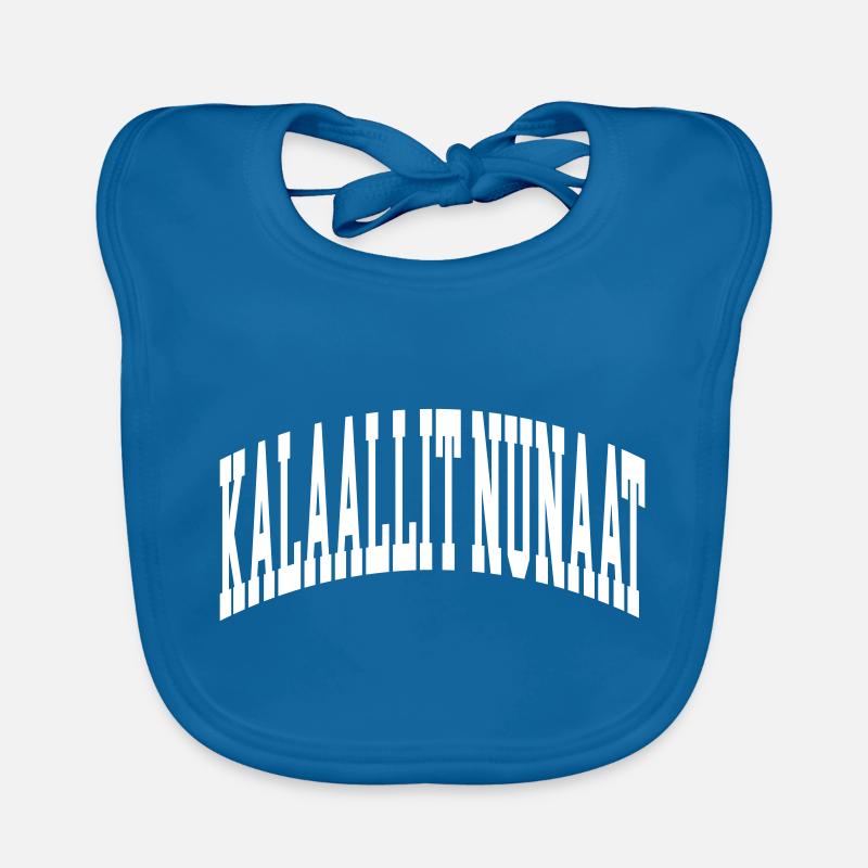 Kalaallit Nunaat - Bavoir bio Bébé - bleu paon