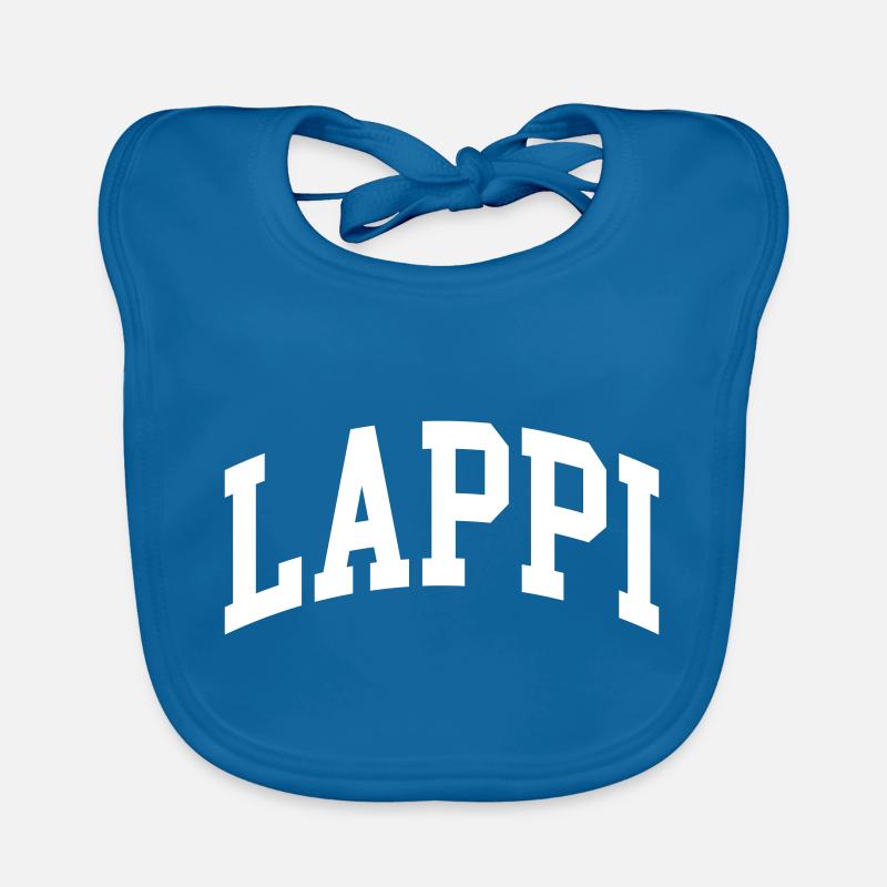 Laponie - Bavoir bio Bébé - bleu paon