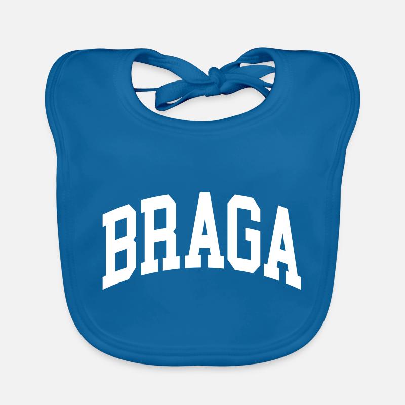 Braga - Bavoir bio Bébé - bleu paon