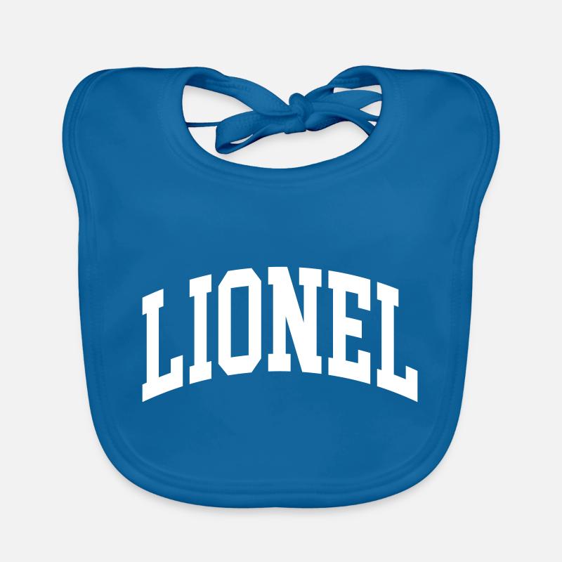Lionel - Bavoir bio Bébé - bleu paon