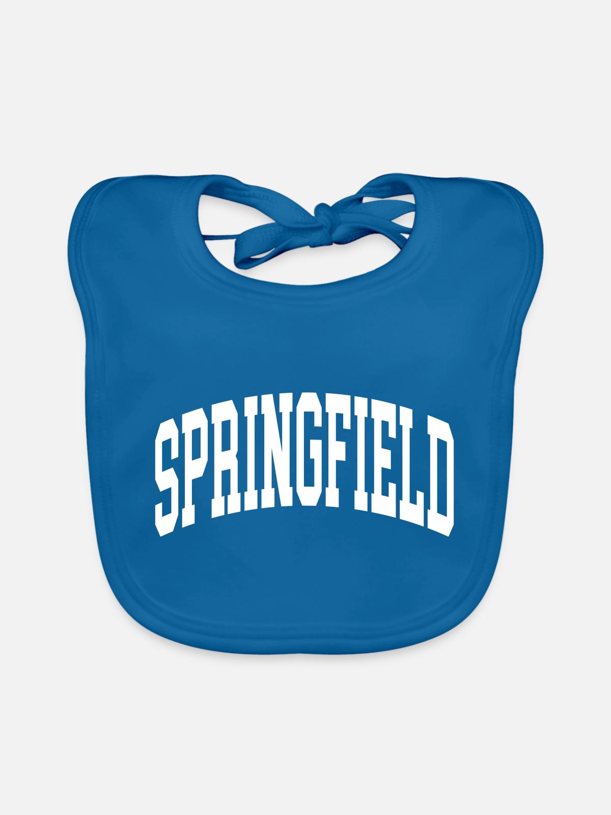 Springfield - Baby Bio-Lätzchen - Pfauenblau - Vorne