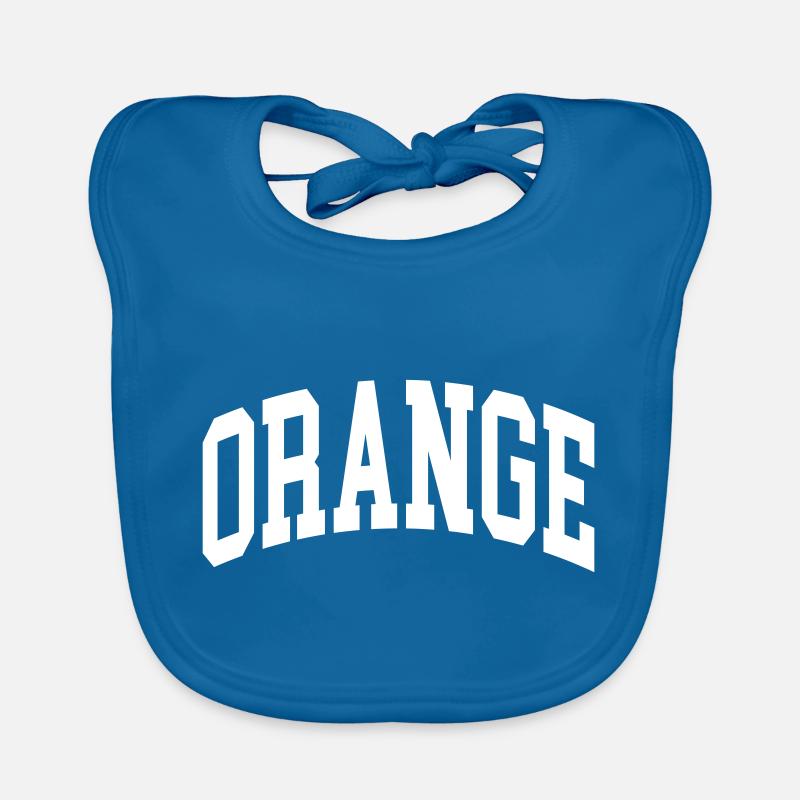 Orange Bavoir bio Bébé