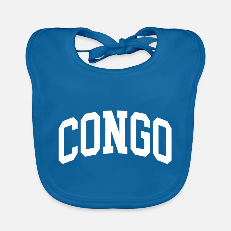 Congo - Bavoir bio Bébé - bleu paon