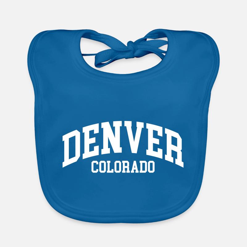 Denver - Bavoir bio Bébé - bleu paon