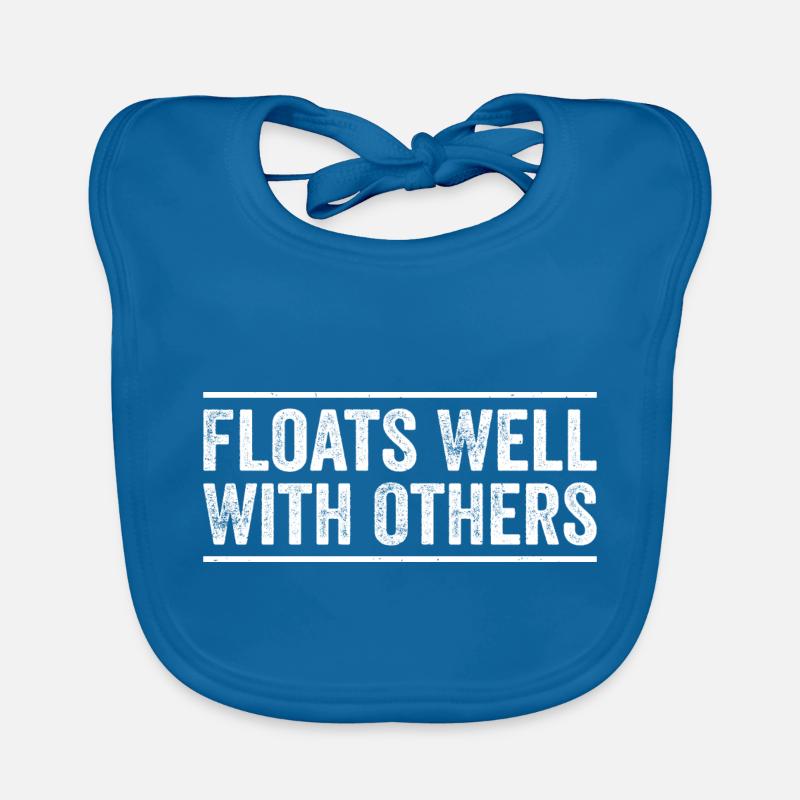 Summer River Floats Well With Others Float Trip Organic Baby Bibs