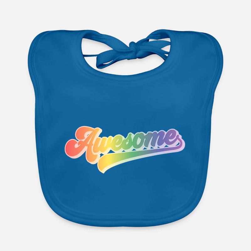 Awesome | Impressive rainbow Organic Baby Bibs