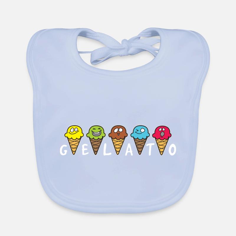 Gelato Eis Eisdiele Baby Bio-Lätzchen