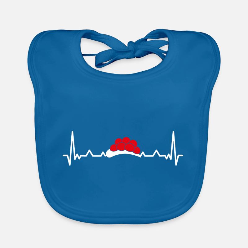 Heartbeat Bollenhut Black Forest ECG Organic Baby Bibs